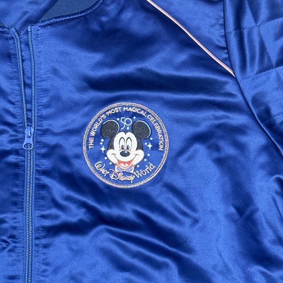 2021 Disney Parks Walt Disney World 50th Anniversary Bomber Jacket 1X - Picture 2 of 4